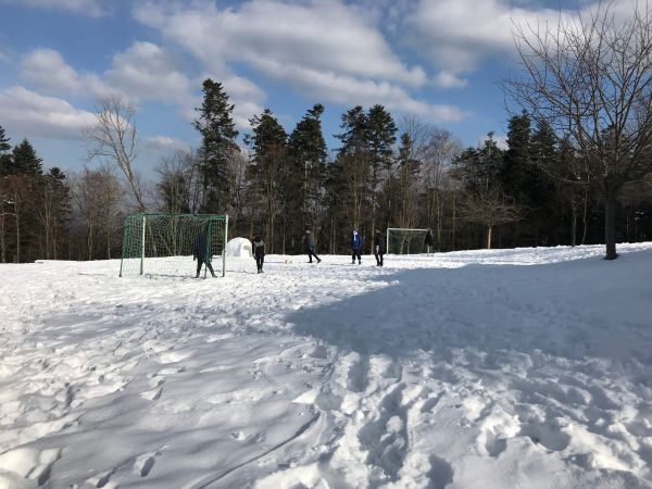 Football sous la neige